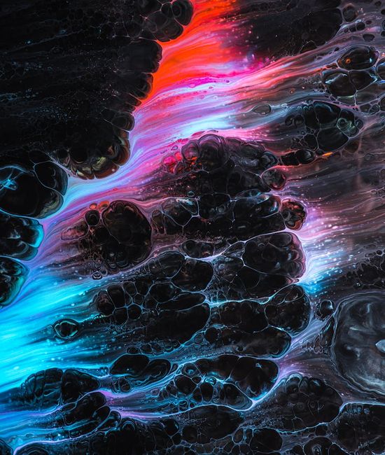 Dynamic blue energy flow visualization